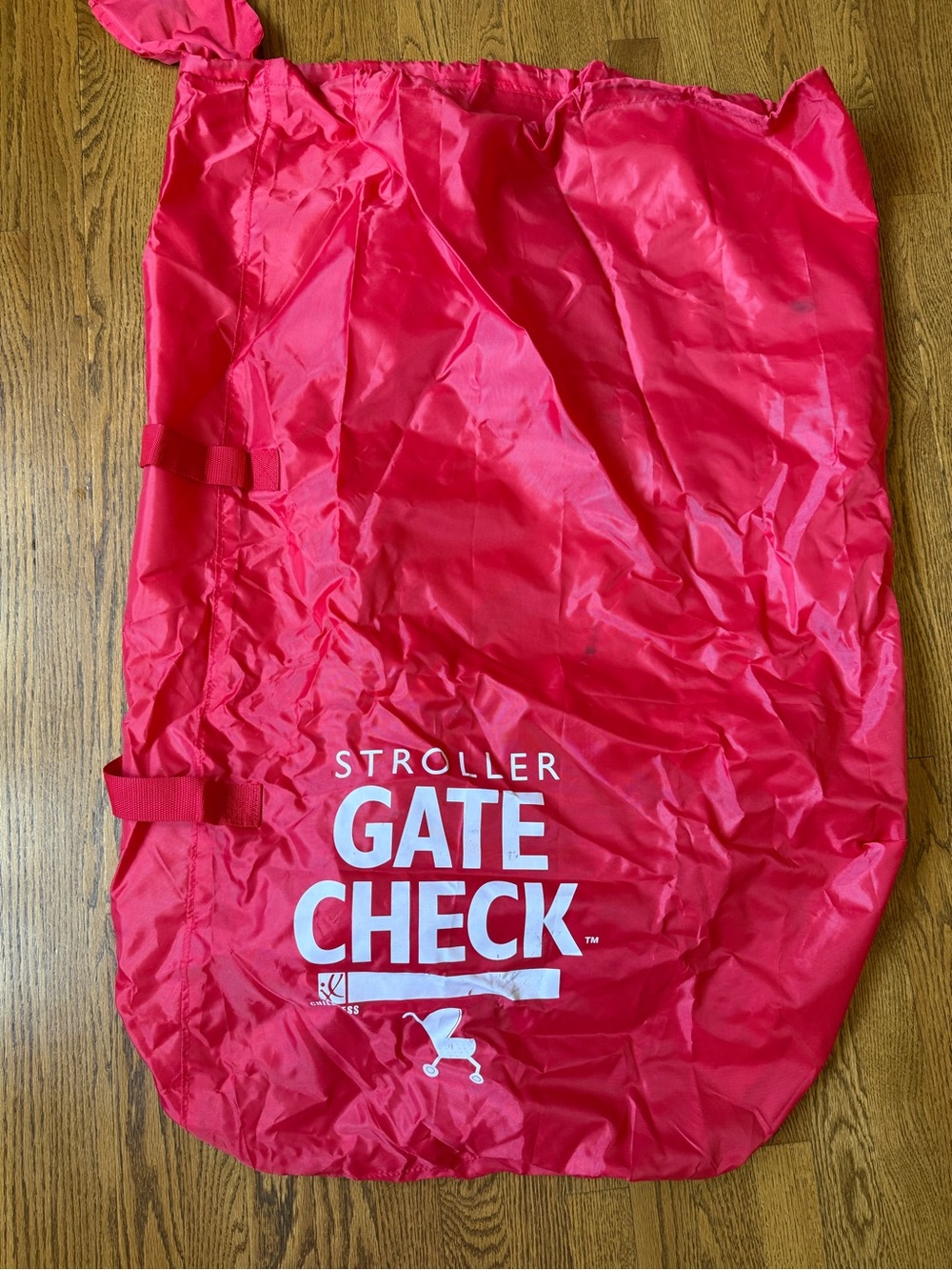 JL Childress Stroller Gate Check Bag - Red Fits Some Double Strollers